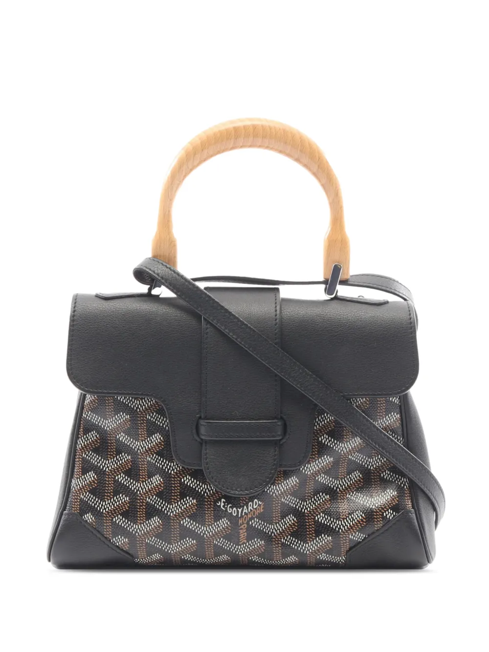 Goyard Pre-Owned 2010-2026 Mini Goyardine Saigon Souple satchel - Nero