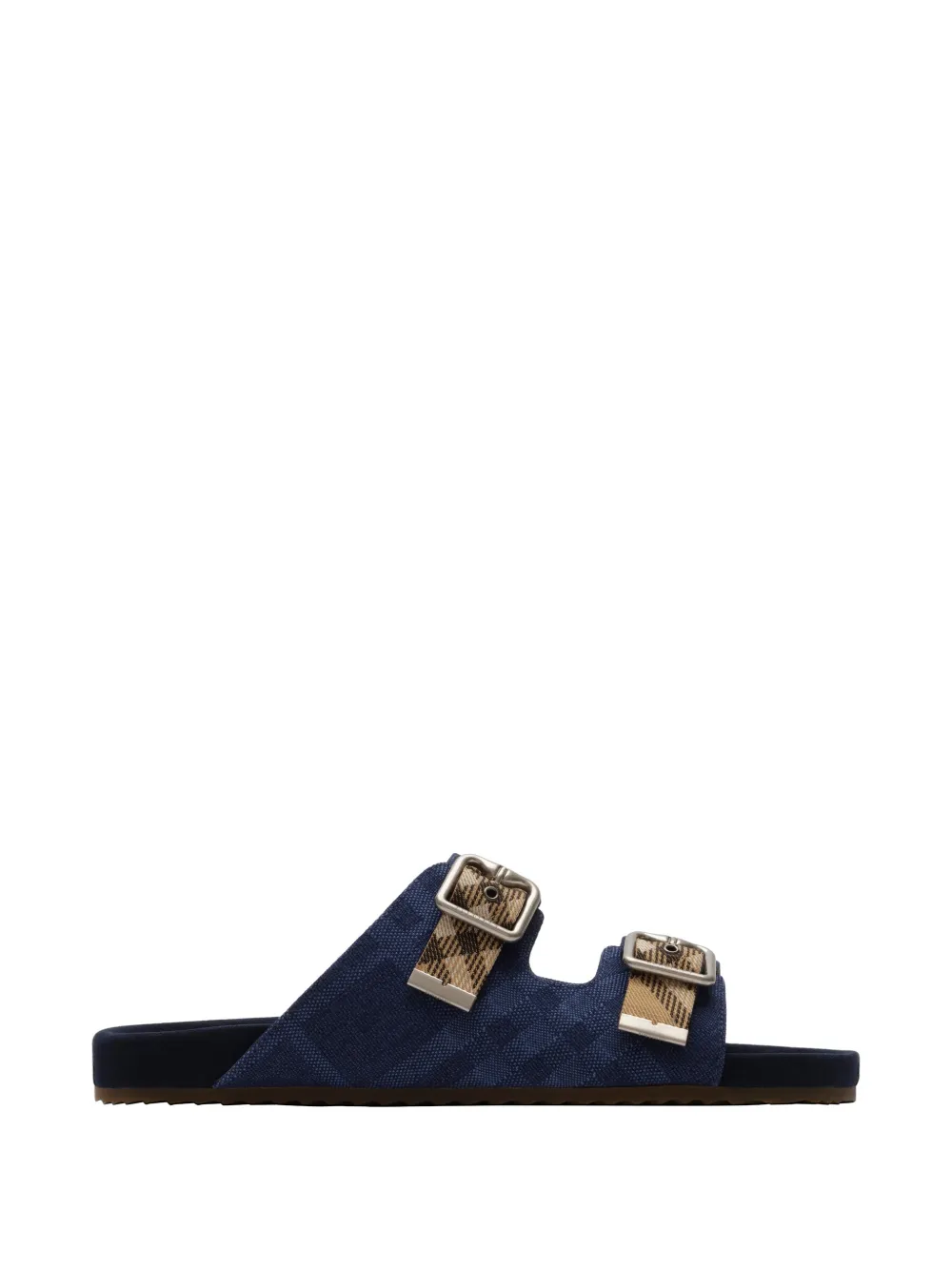 Burberry Check denim Urchin sandals - Blu