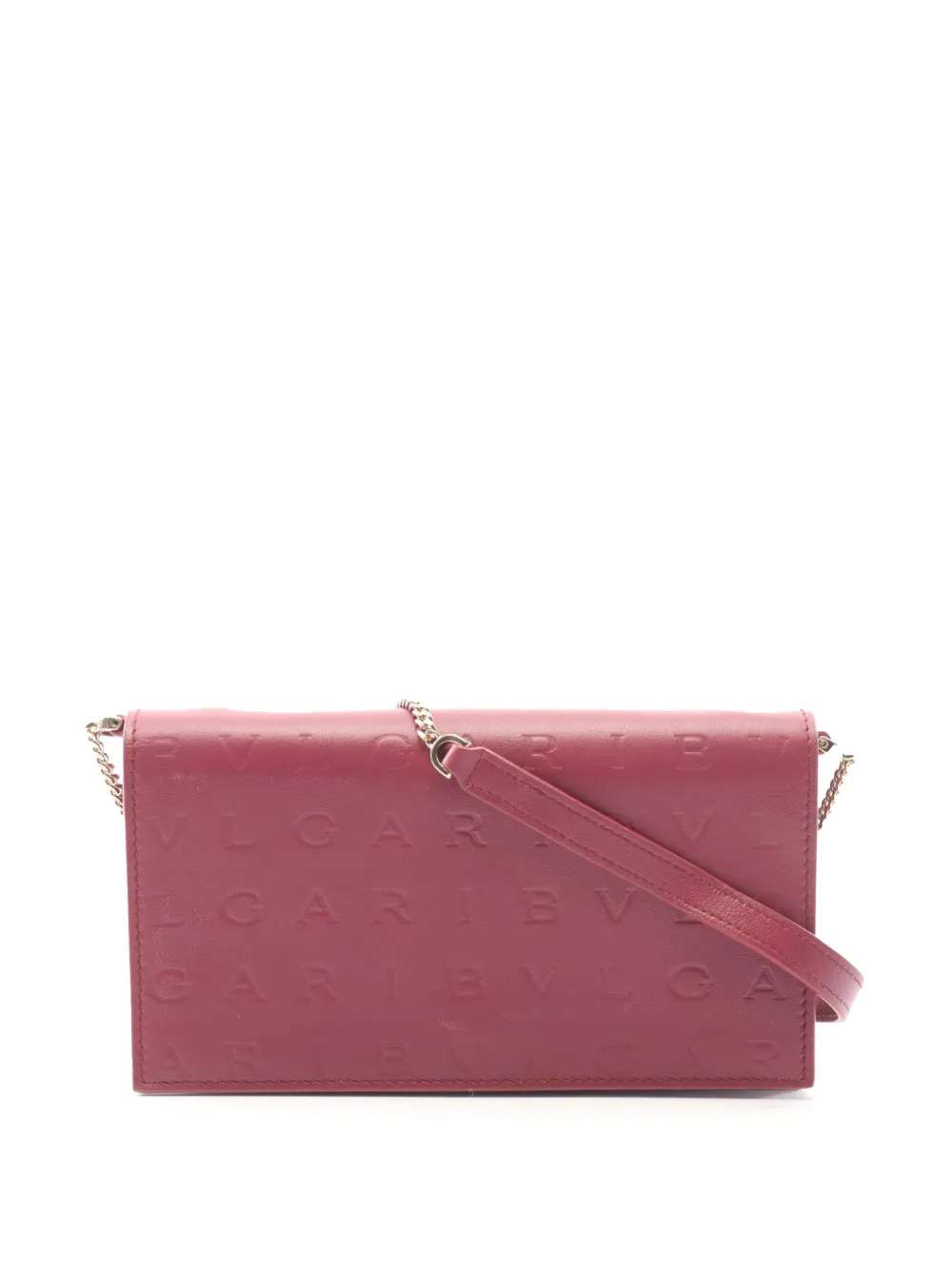 Bvlgari Pre-Owned 2010-2026 Leather Infinitum Wallet on Chain crossbody bag - Rosso