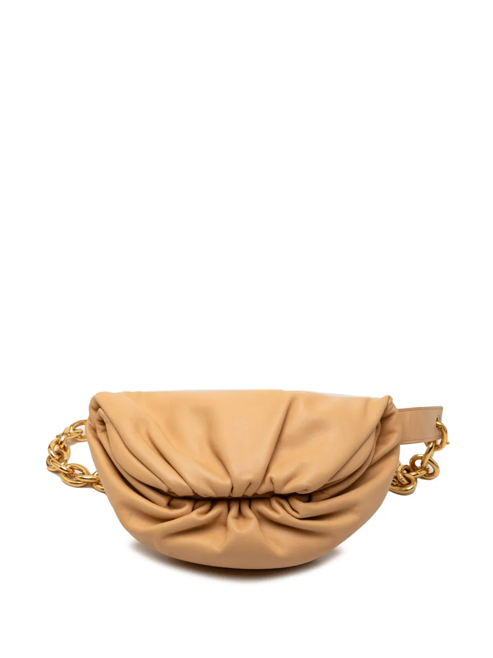 Bottega Veneta Pre-Owned 2012-2025 Lambskin Chain Pouch belt bag - Marrone