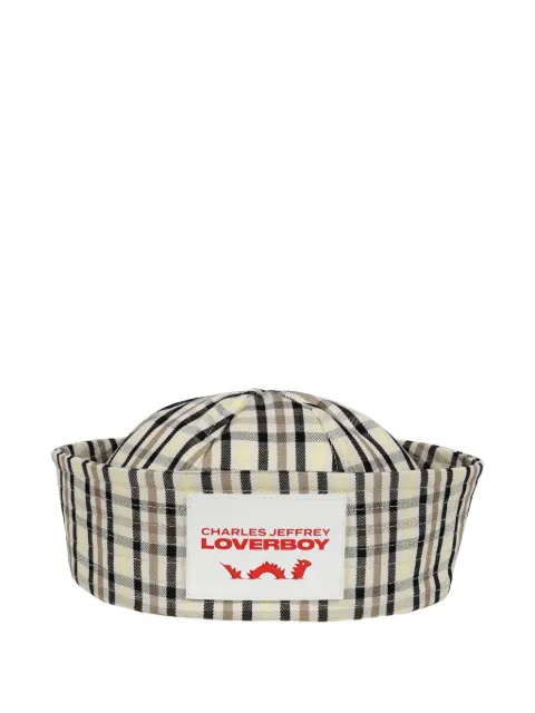 Charles Jeffrey Loverboy checked hat