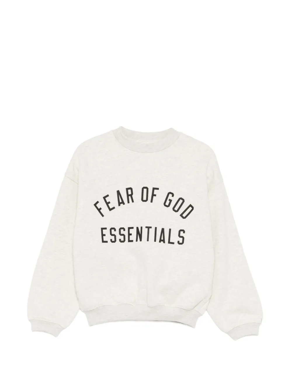 FEAR OF GOD ESSENTIALS KIDS logo-print crew neck sweatshirt - Grigio
