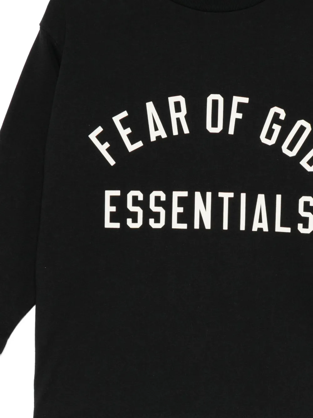 FEAR OF GOD ESSENTIALS KIDS T-shirt met lange mouwen Zwart