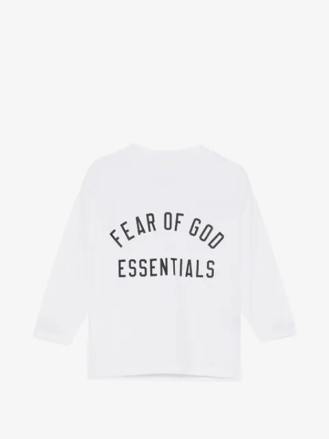 FEAR OF GOD ESSENTIALS KIDS logo-print long-sleeve T-shirt