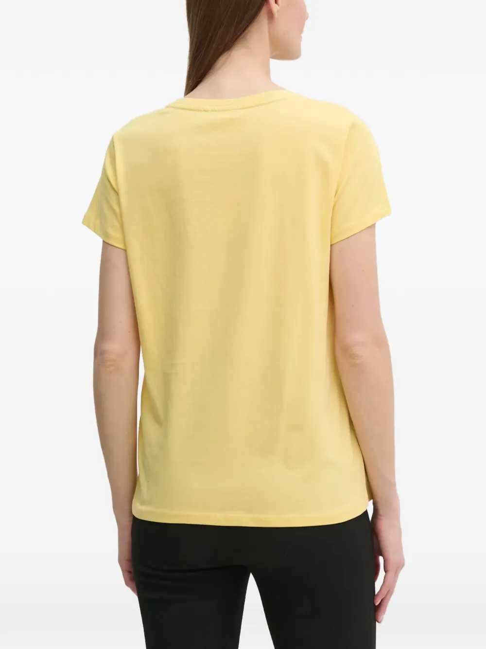 LIU JO T-shirt met logoprint Geel