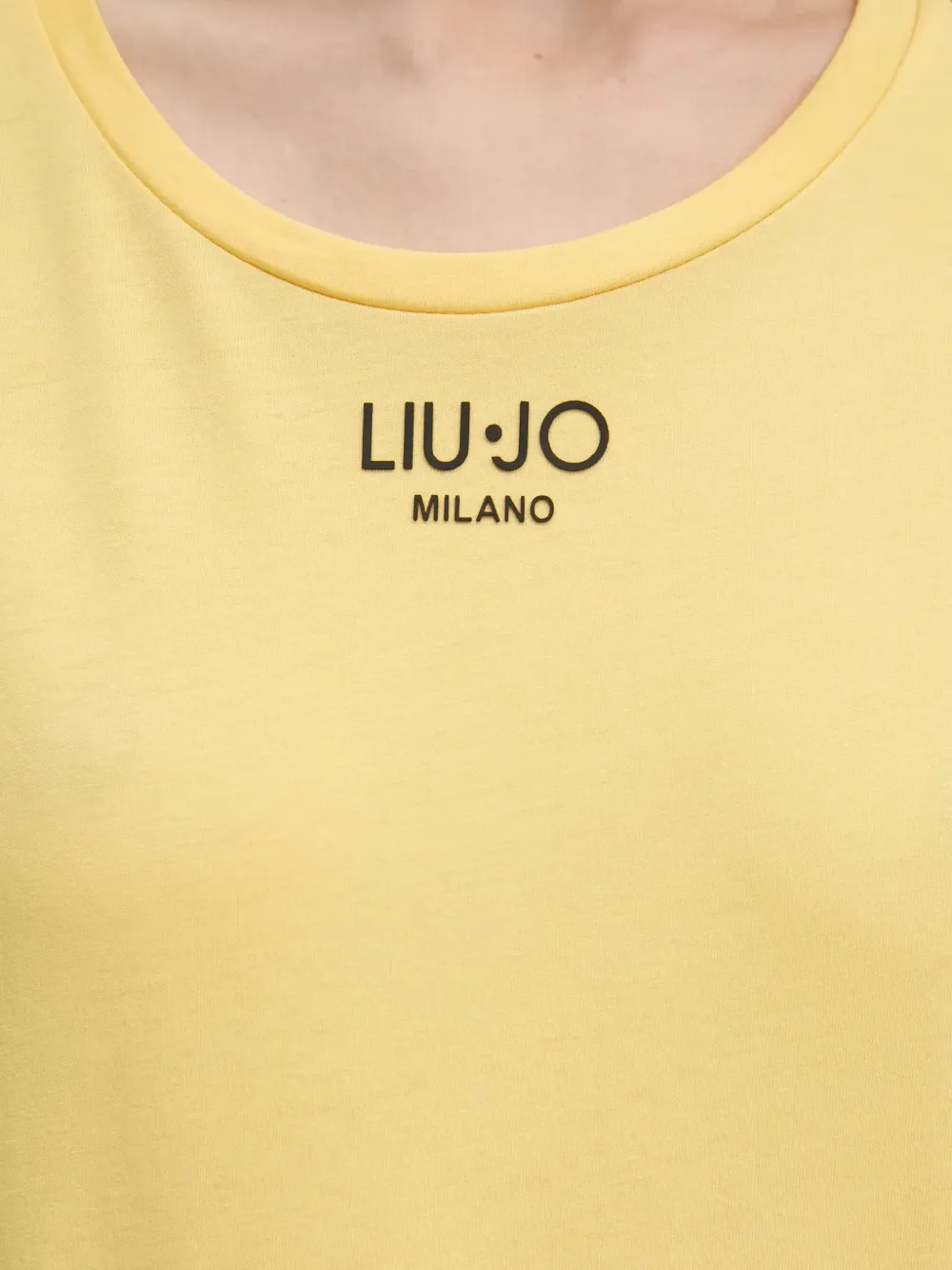 LIU JO T-shirt met logoprint Geel