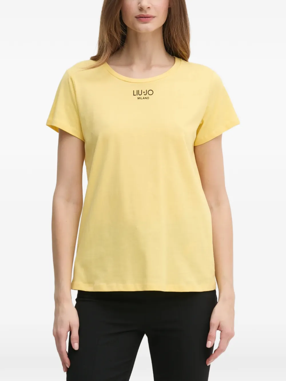 LIU JO T-shirt con logo - Giallo