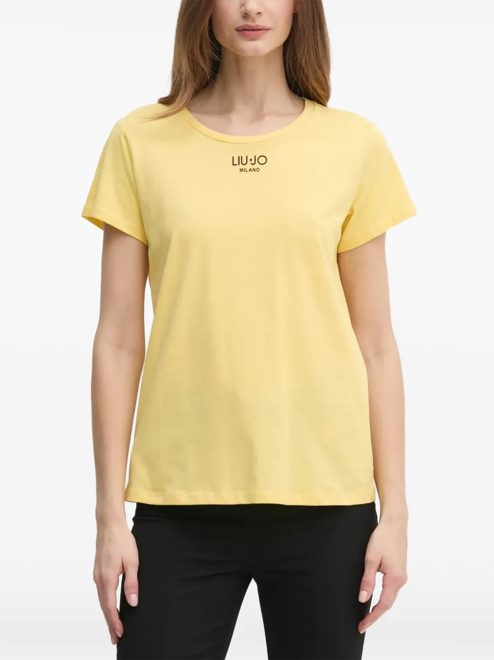 LIU JO T-shirt con logo - Giallo