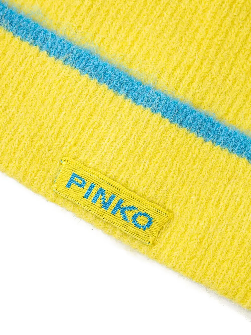 PINKO Gestreepte muts Geel