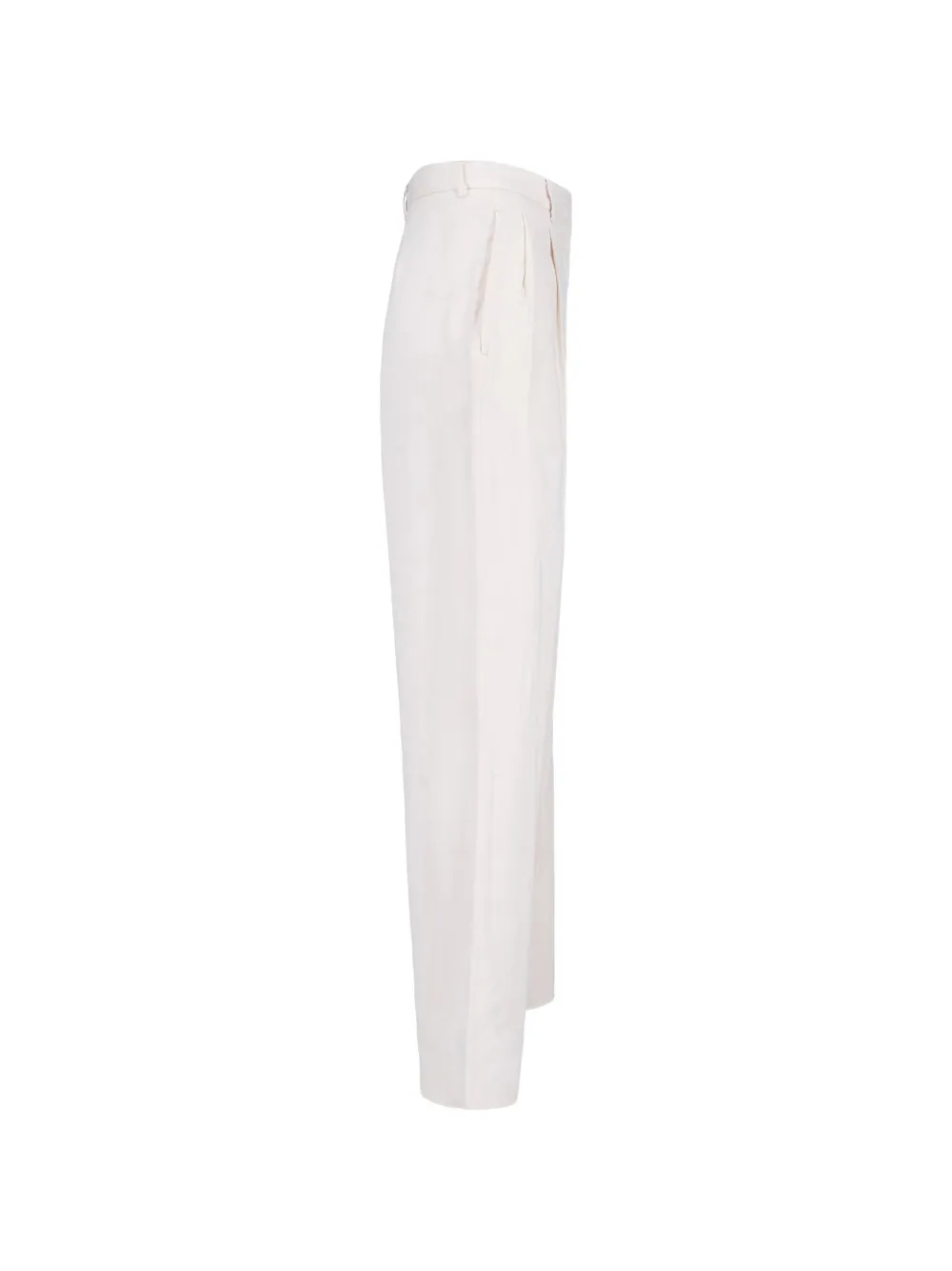  Lardini Pleated Trousers - White 