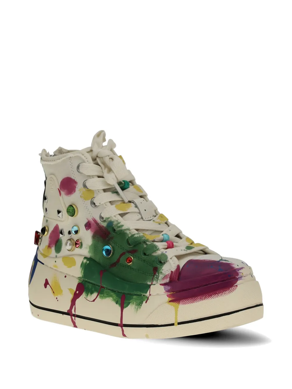 R13 Verfraaide sneakers Beige