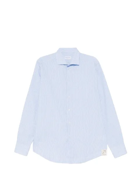 Family First striped long-sleeve shirt