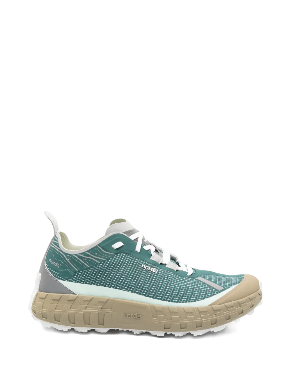 Norda grid sneakers Groen