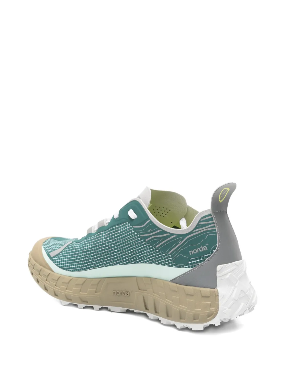 norda grid sneakers Groen