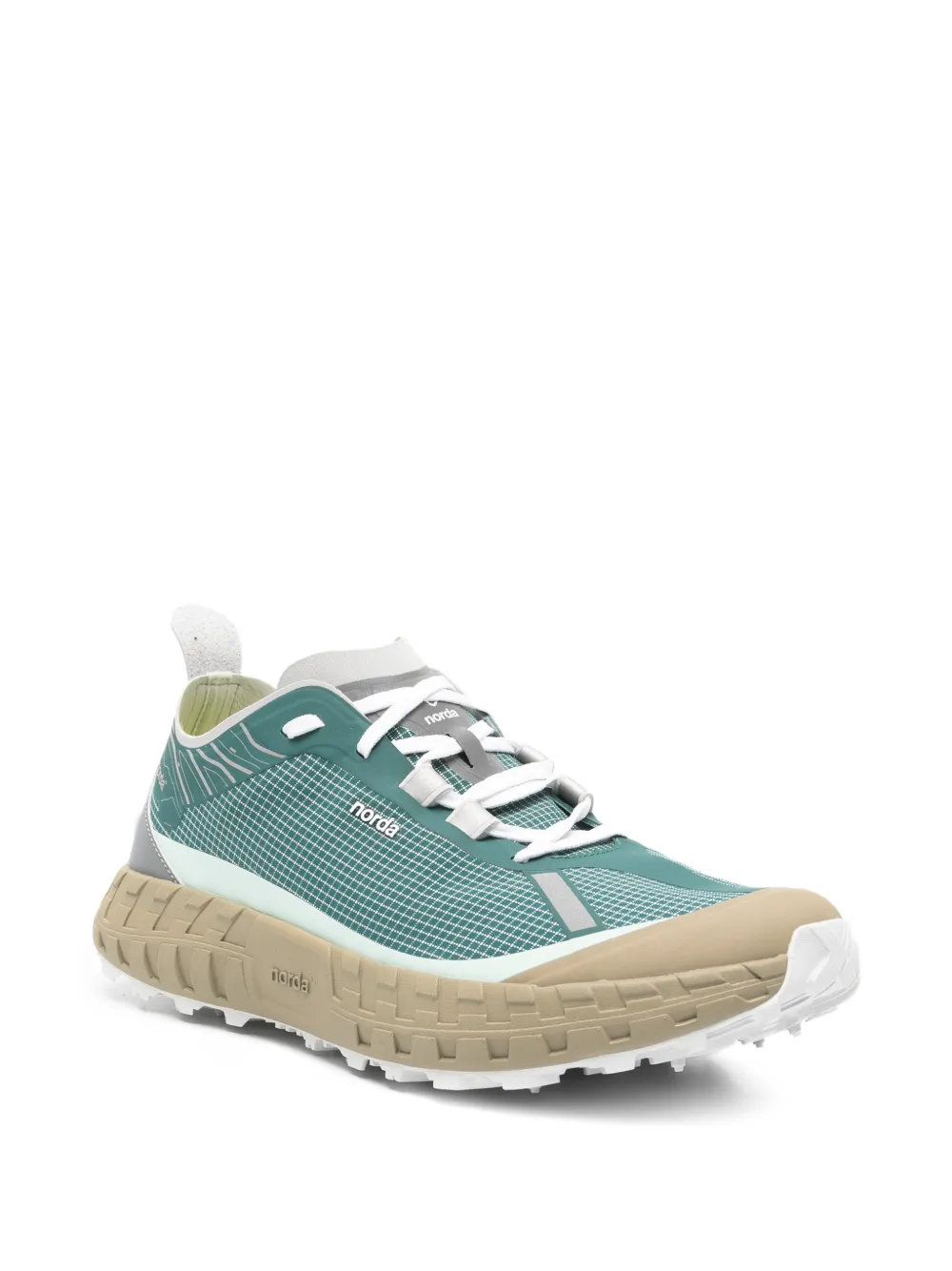 norda grid sneakers Groen