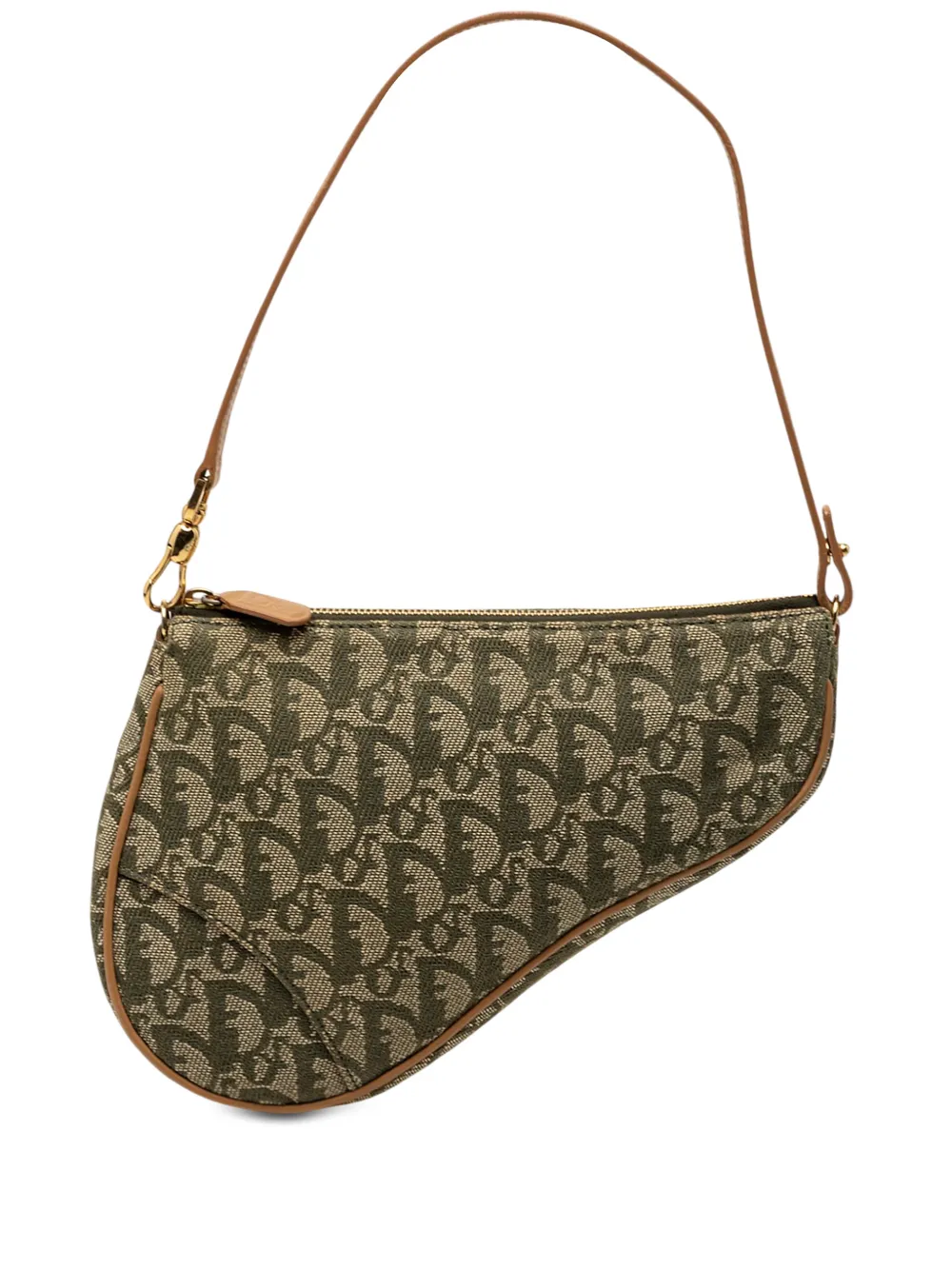 Christian Dior Pre-Owned 2001 Mini Diorissimo Canvas Saddle Pochette shoulder bag - Verde