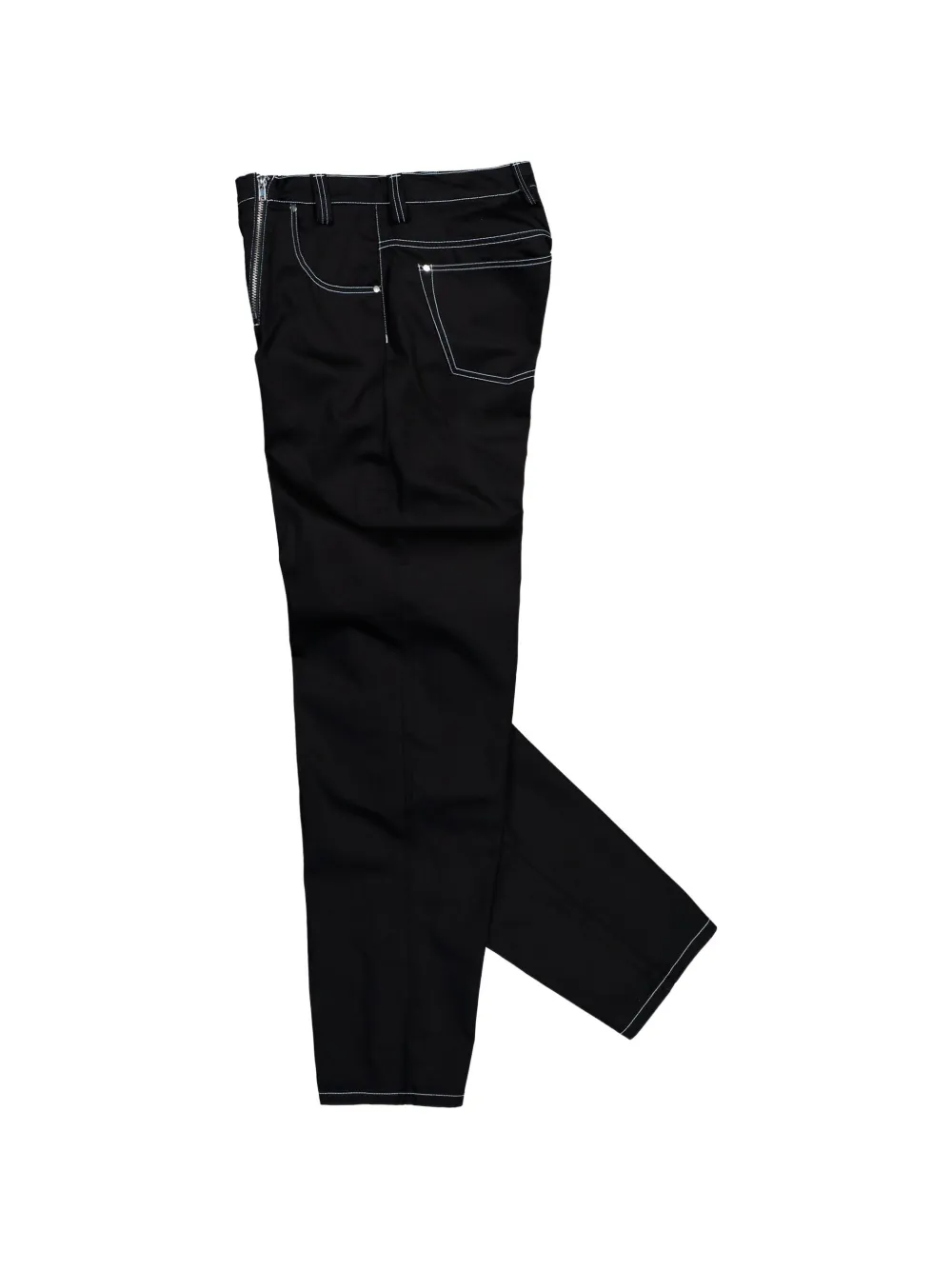  Gmbh Cyrus Double-zip Wide-leg Jeans - Black 
