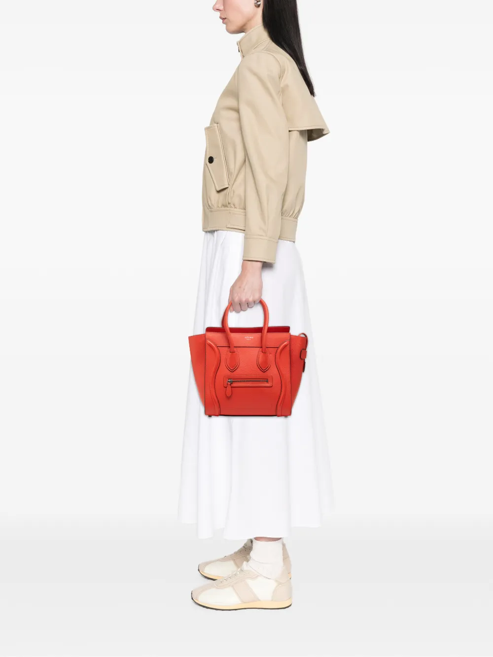 セリーヌ　ハンドバッグ Celine Pre-Owned 2014 マイクロ レザー ラゲージ トートバッグ