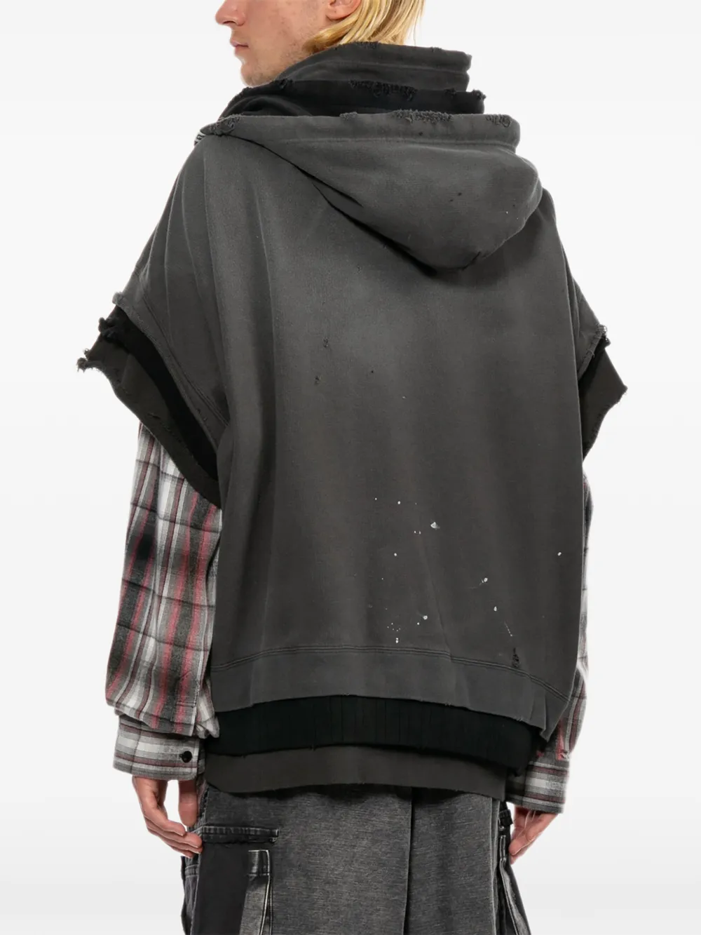 Maison MIHARA YASUHIRO Gelaagde hoodie Zwart