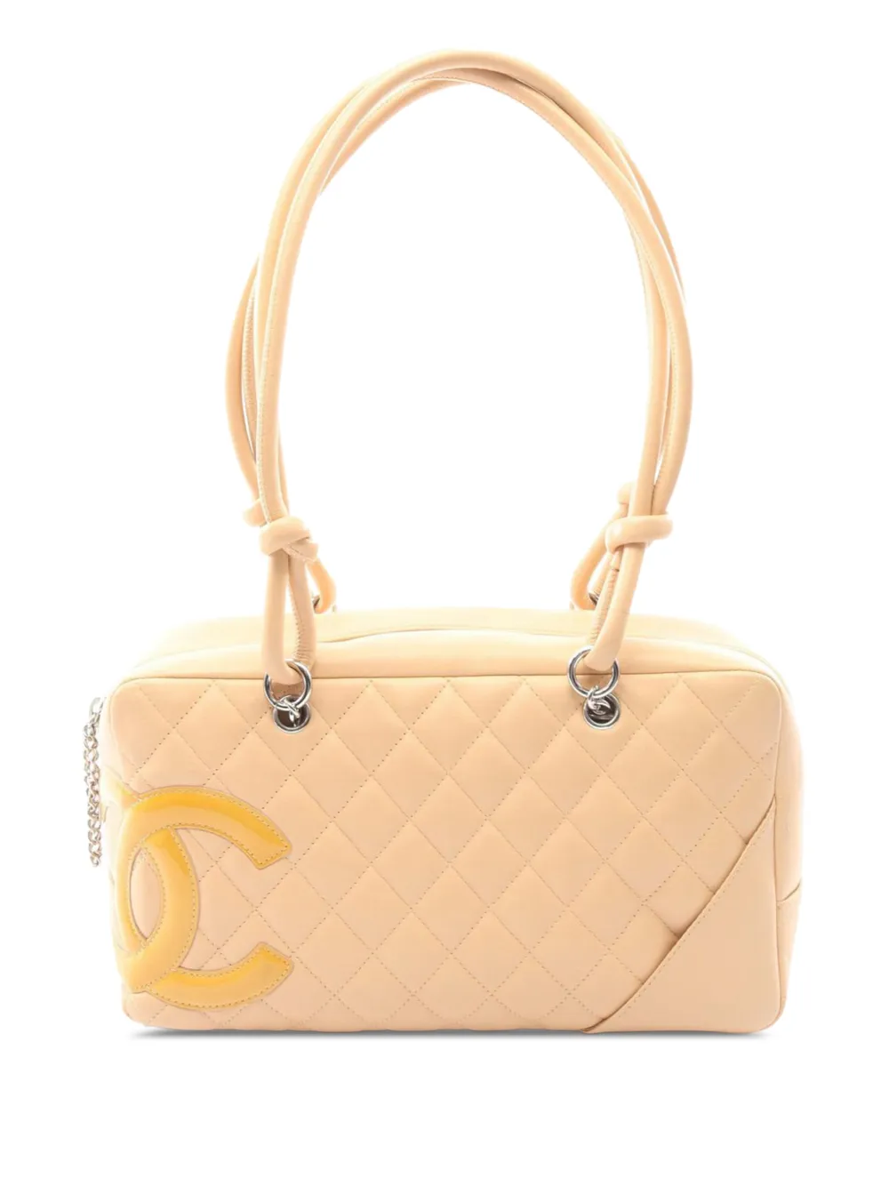 CHANEL Pre-Owned 2005-2006 Lambskin Cambon Ligne Bowling Bag shoulder bag - Marrone