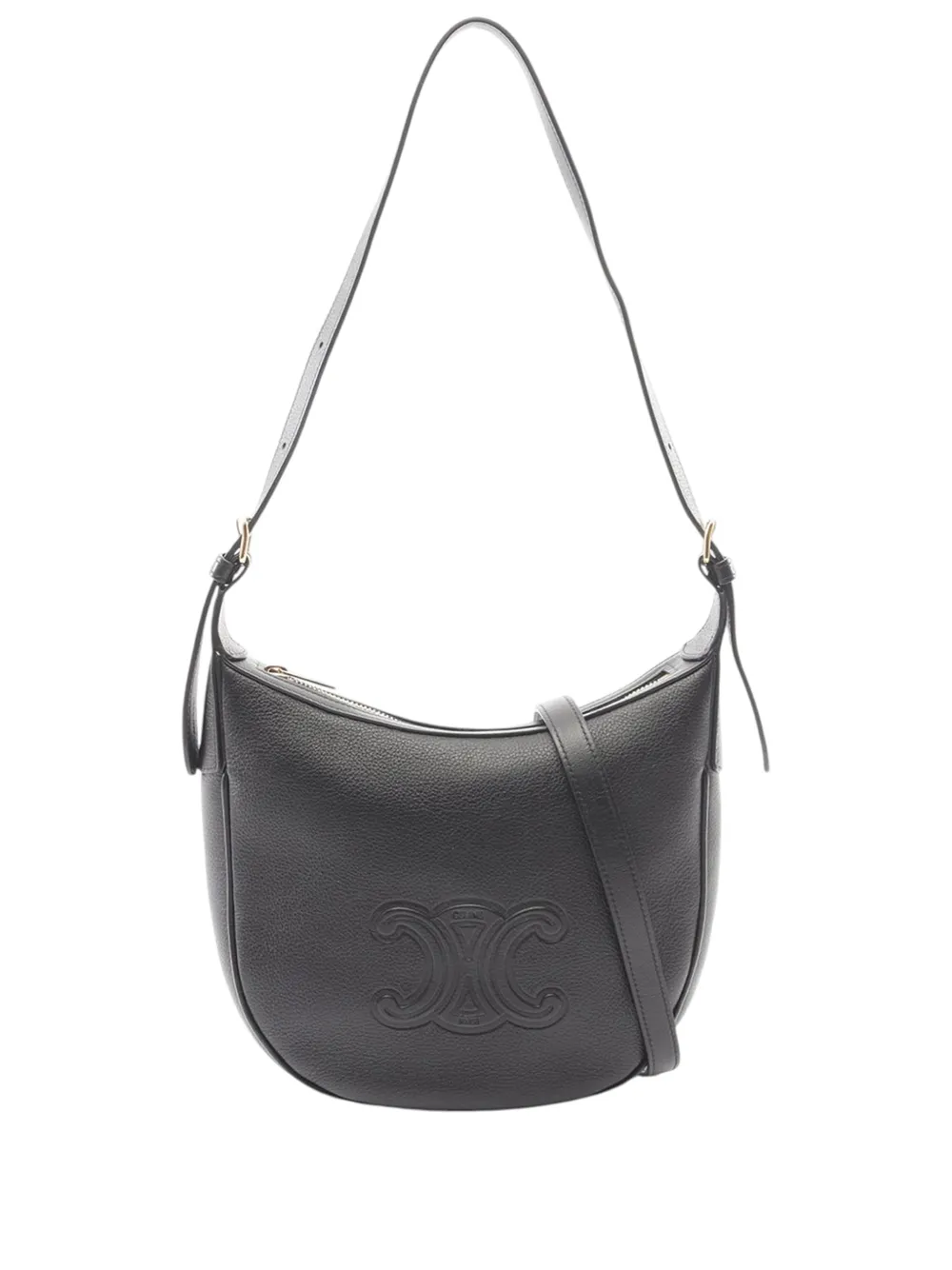 Celine Pre-Owned 2010-2026 Small Supple Grained Calfskin Heloise Bag shoulder bag - Nero