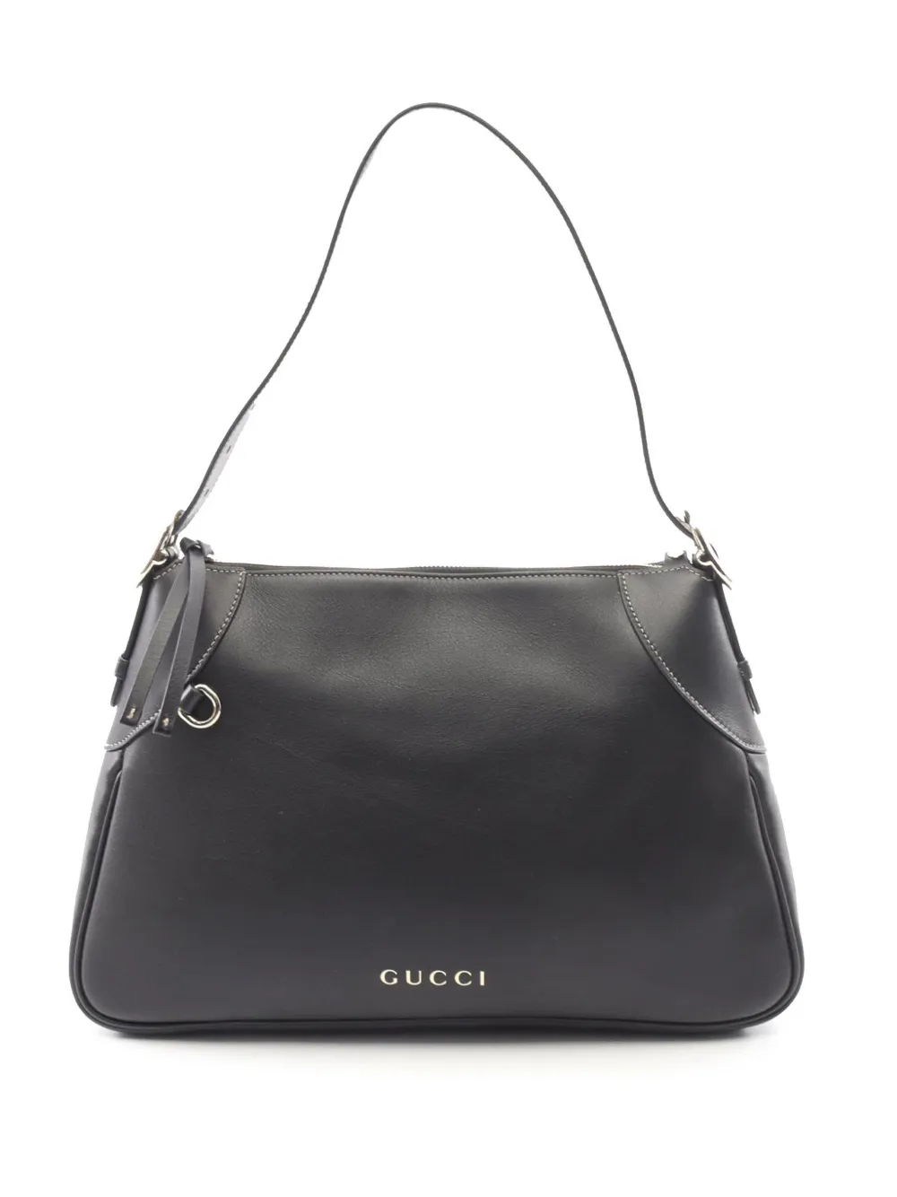 Gucci Pre-Owned 2016-2026 Medium GG Emblem Leather shoulder bag - Nero
