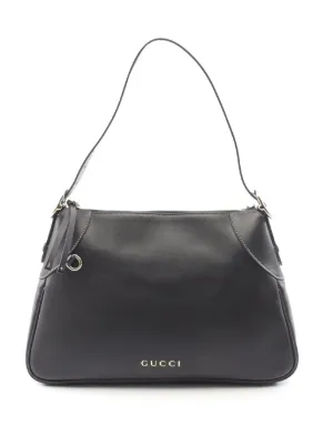 Gucci Pre-Owned レザー ショルダーバッグ | ブラック | FARFETCH JP