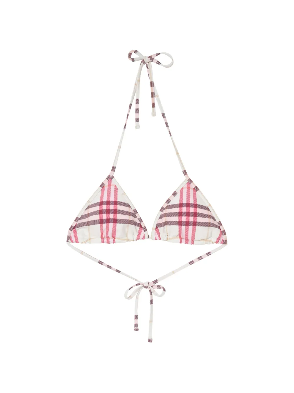 Burberry Check bikini top - Toni neutri