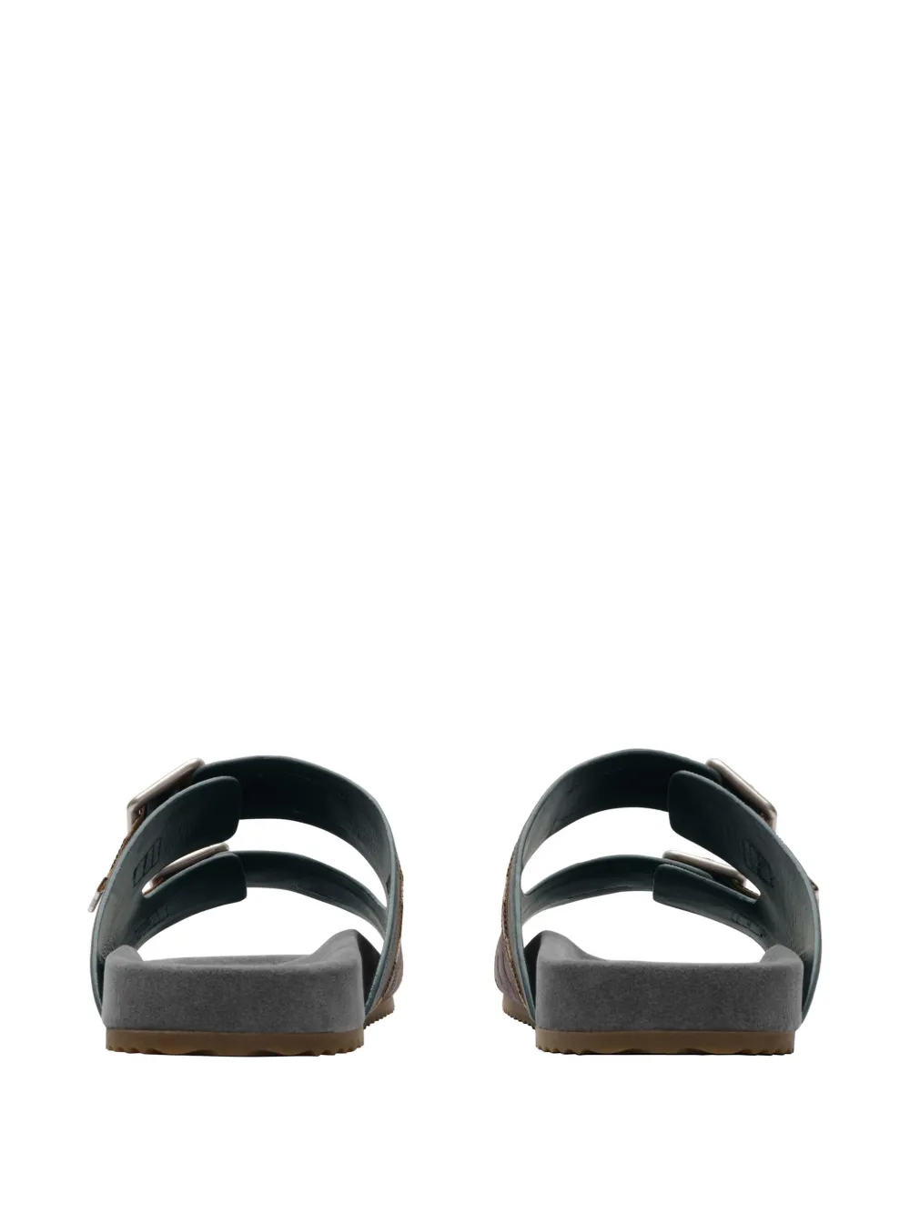 Burberry Urchin suède geruite sandalen Blauw