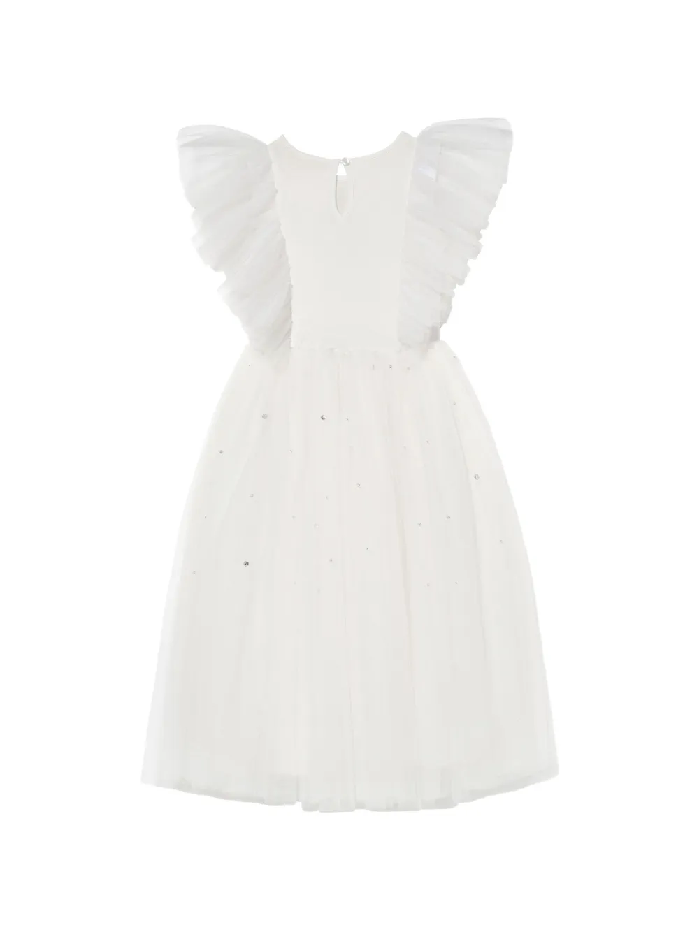 Tutu Du Monde Trinity maxi-jurk met strik en tutu Wit