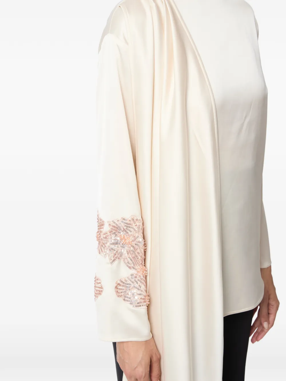 Elisabetta Franchi Satijnen shirt Wit