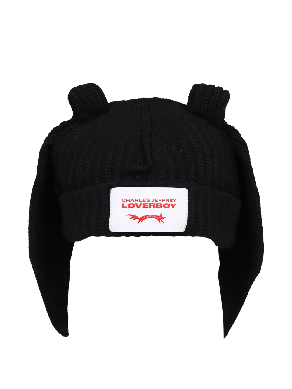 Charles Jeffrey Loverboy rabbit-ear hat - Nero