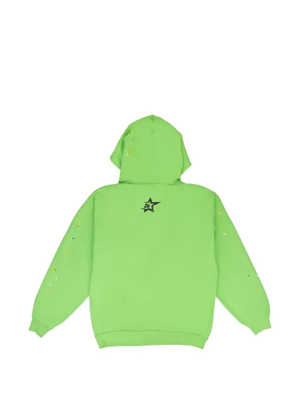 sp5der パーカー　XSサイズ　スライムグリーン　ラインストーン　正規品 SP5DER Stadium Punk V2 