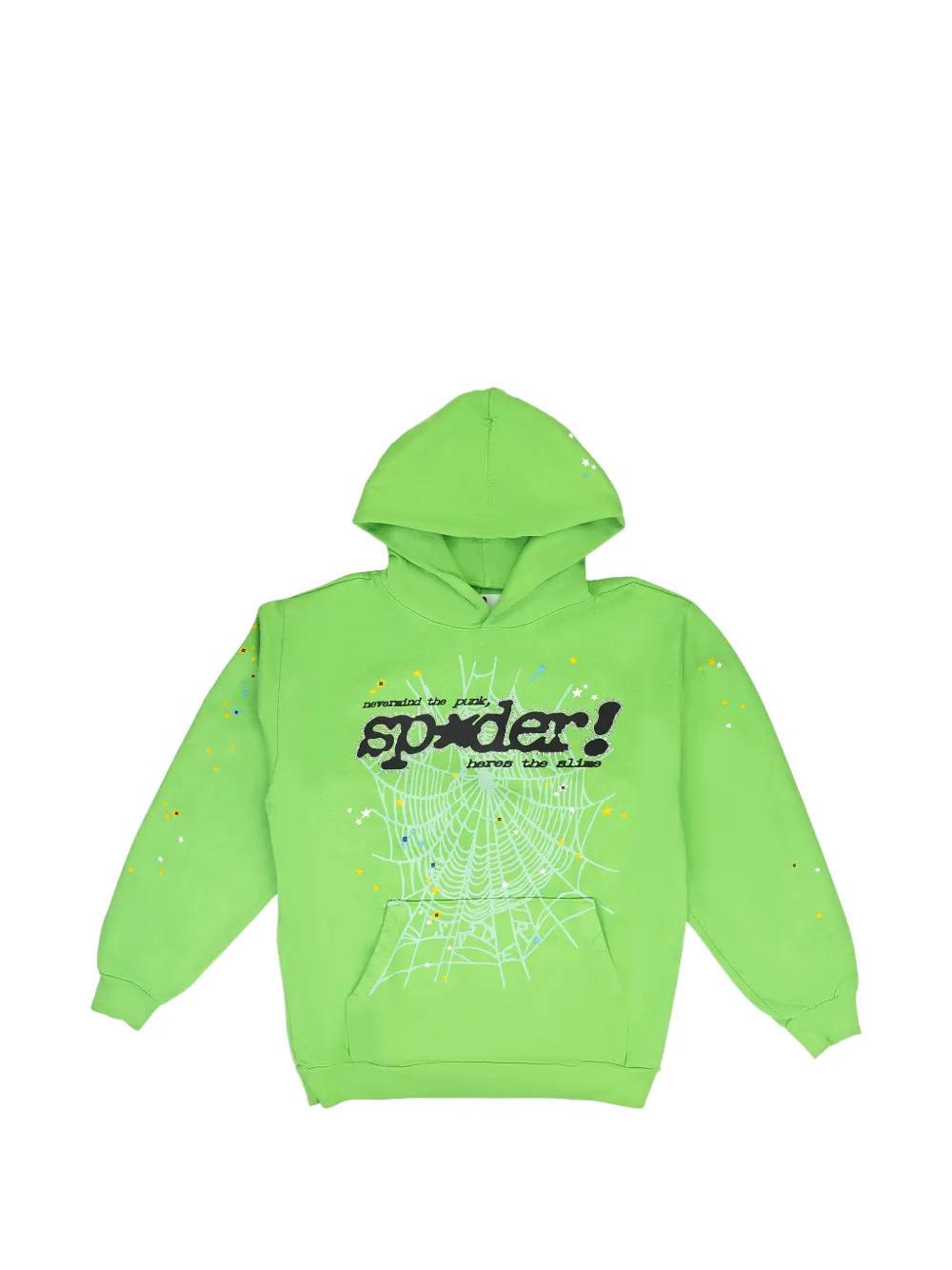 SP5DER Stadium Punk V2 "Slime Green" hoodie - Verde