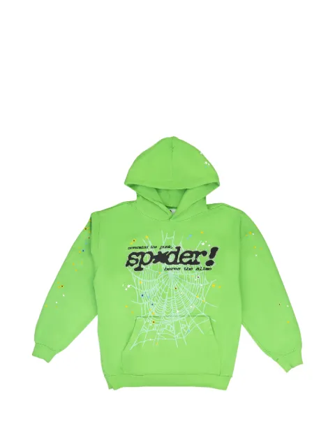 SP5DER Stadium Punk V2 "Slime Green" hoodie