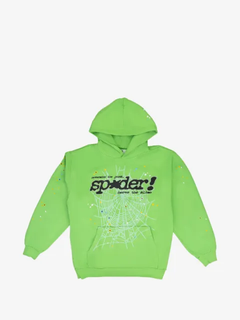 SP5DER Stadium Punk V2 "Slime Green" hoodie