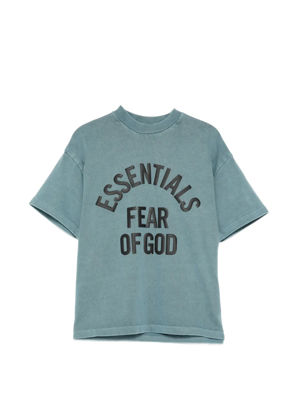 Essentials Kids' Logo-print Crew Neck T-shirt In Blue