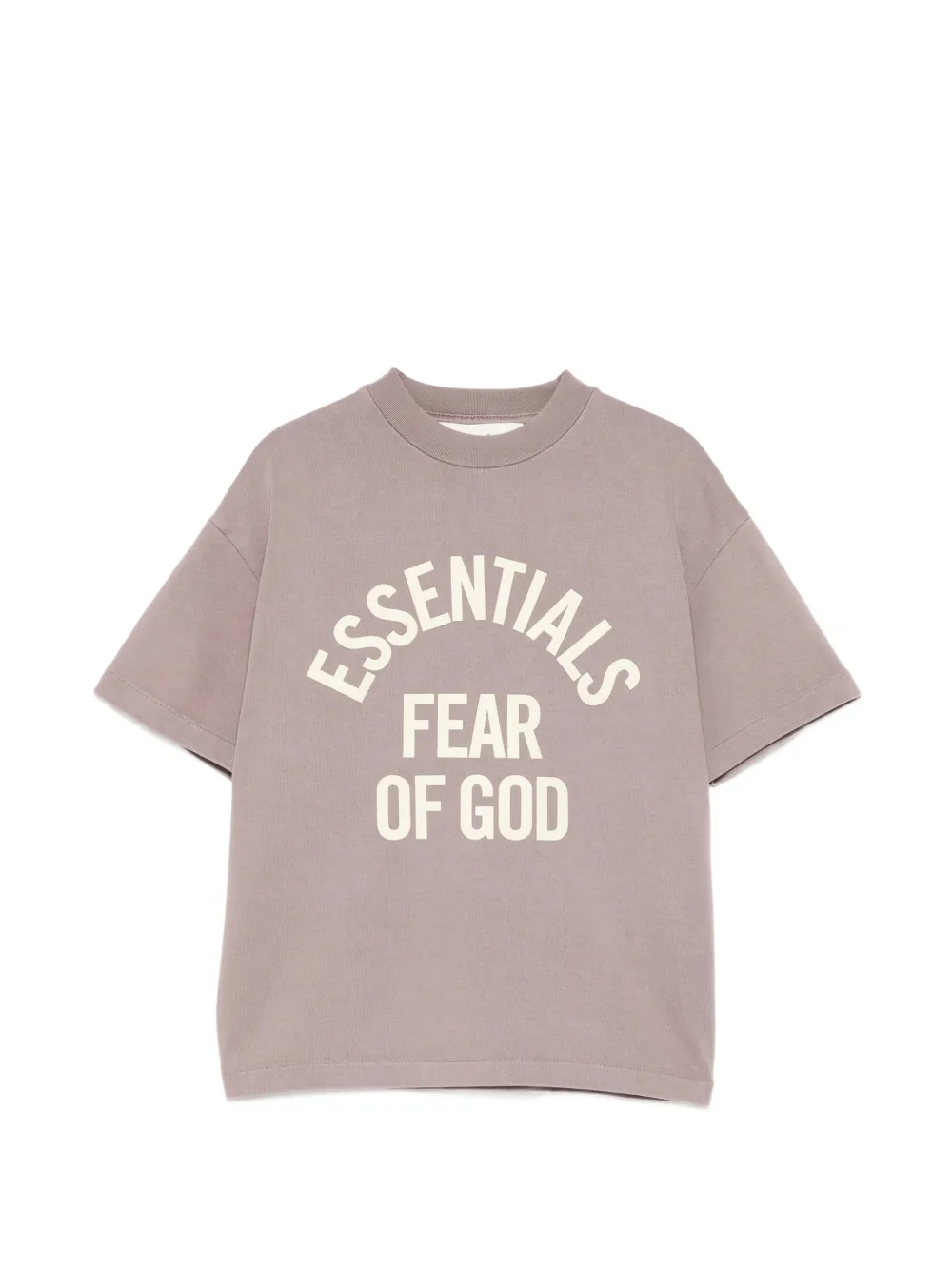Essentials Kids' Logo-print Crew Neck T-shirt In Purple