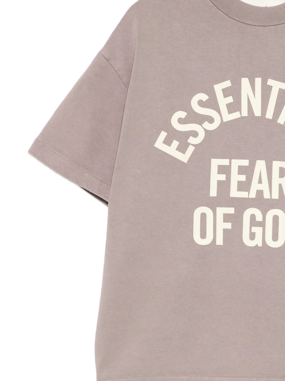 FEAR OF GOD ESSENTIALS KIDS T-shirt met logoprint Paars