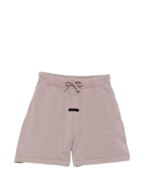 FEAR OF GOD ESSENTIALS KIDS shorts deportivos con logo bordado