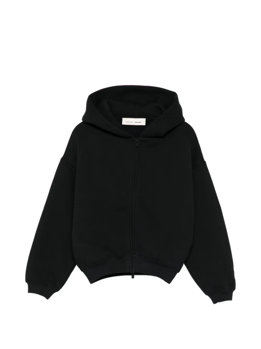 FEAR OF GOD ESSENTIALS KIDS logo-print zip-up hoodie - Nero