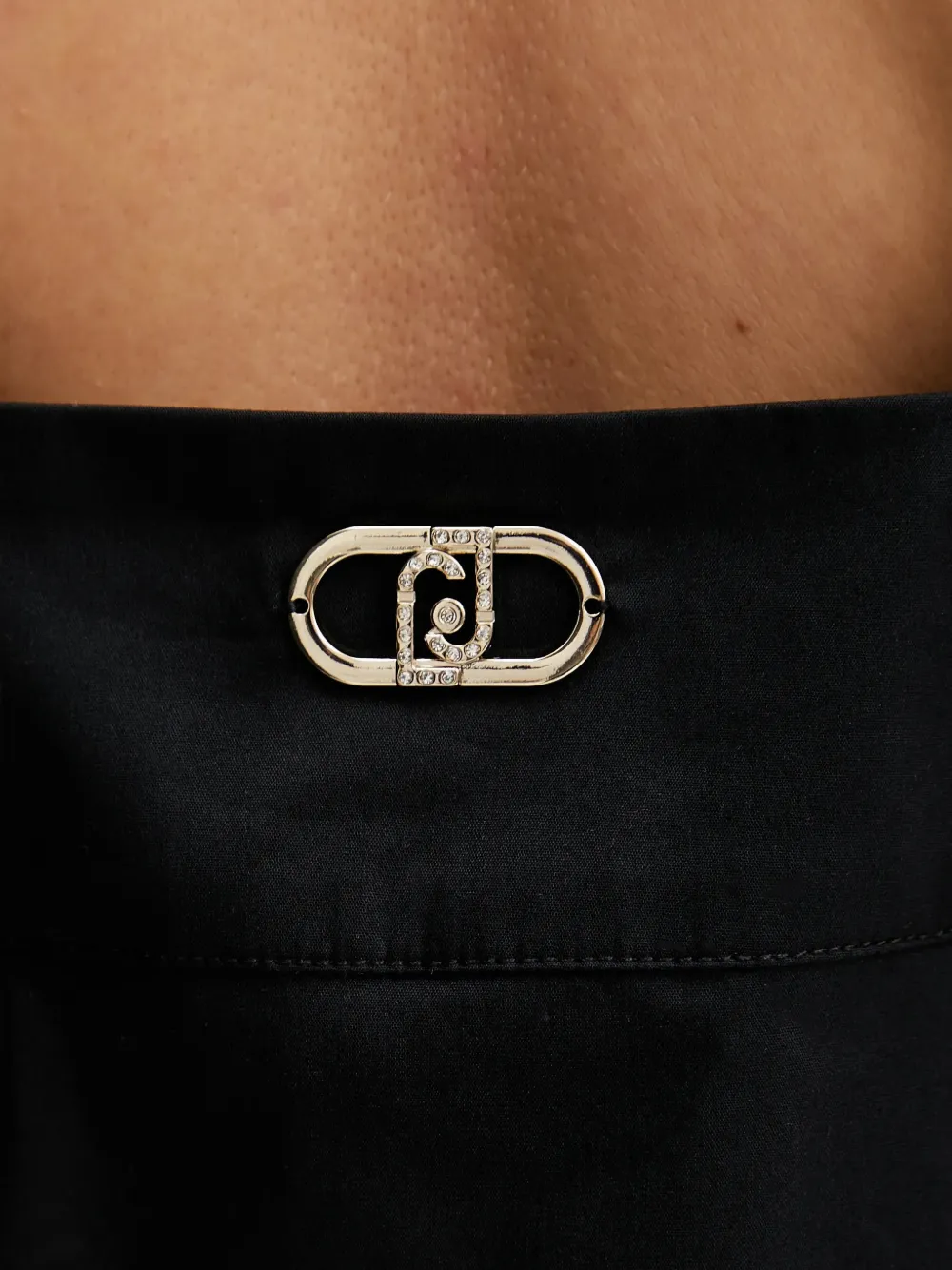 LIU JO bow-detail strap top Zwart