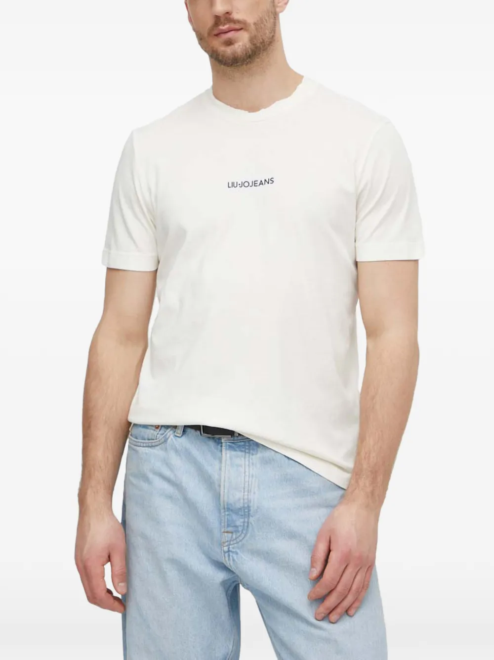 LIU JO T-shirt con frange - Toni neutri