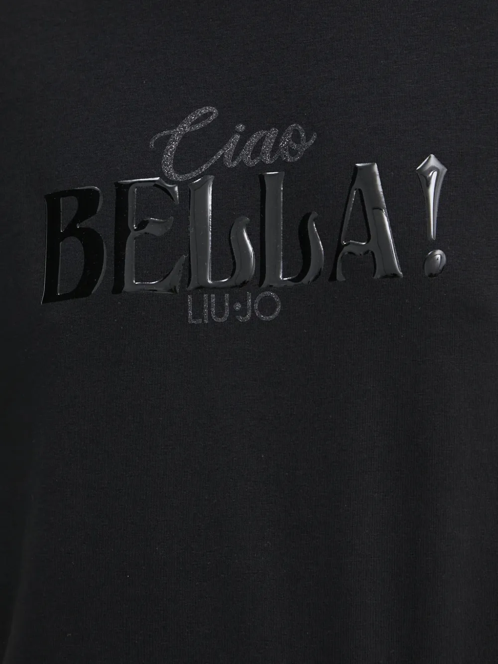 LIU JO T-shirt met logodetail Zwart
