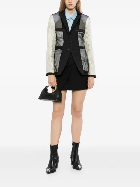 Andersson Bell pinstripe deconstructed jacket