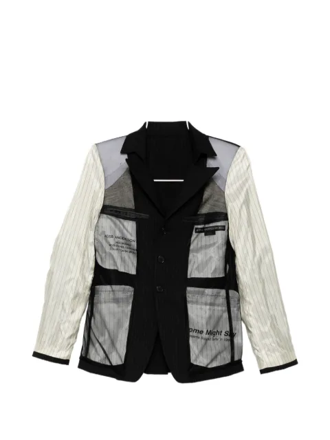 Andersson Bell pinstripe deconstructed jacket