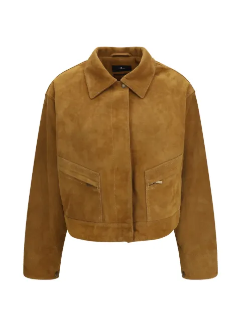7 For All Mankind utility leather jacket
