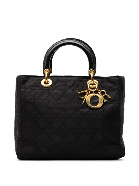Christian Dior Pre-Owned 1999 Large Nylon Cannage Lady Dior satchel