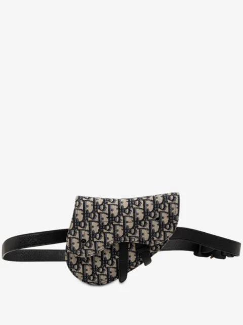 Christian Dior Pre-Owned cangurera Saddle Oblique de lona 2020