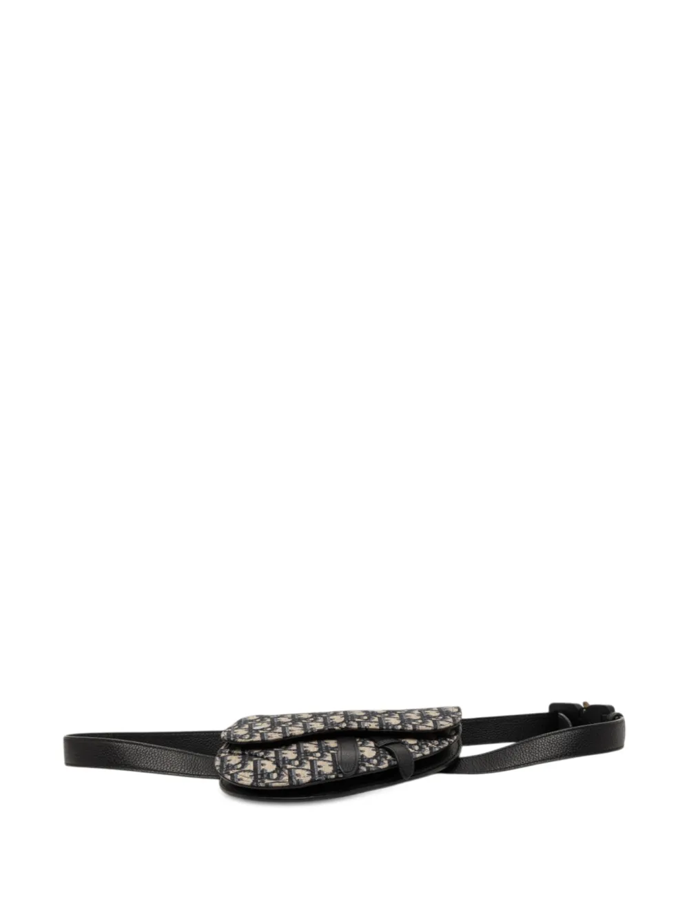 Dior Pre-owned 2020 Oblique Canvas Saddle Belt Bag in Blue, view 4